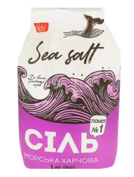 Сіль Varto морська помол 1, 1кг